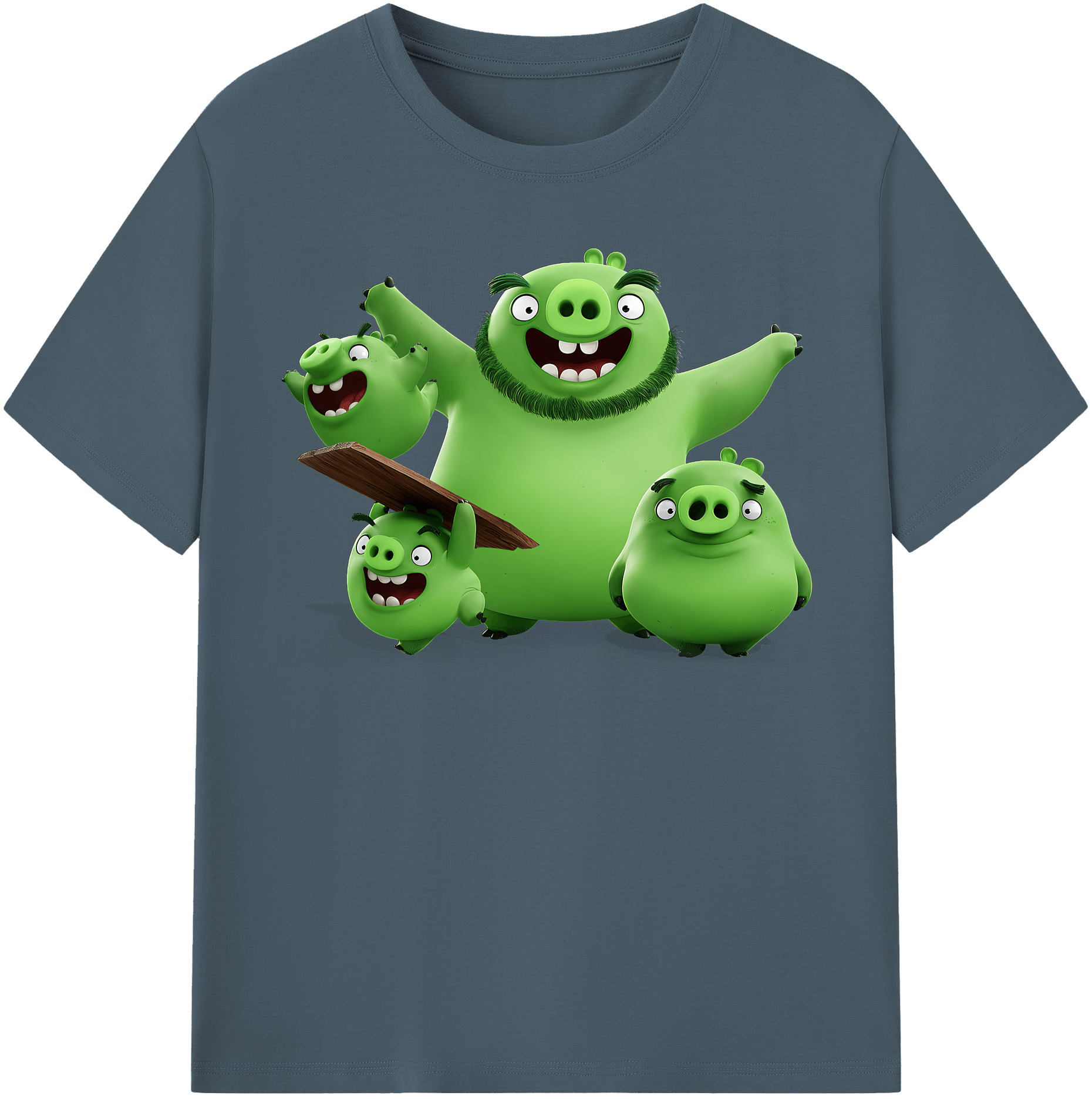 （画像用） Angry Birds アングリーバード 綿100％半袖Tシャツ（フロントプリント）